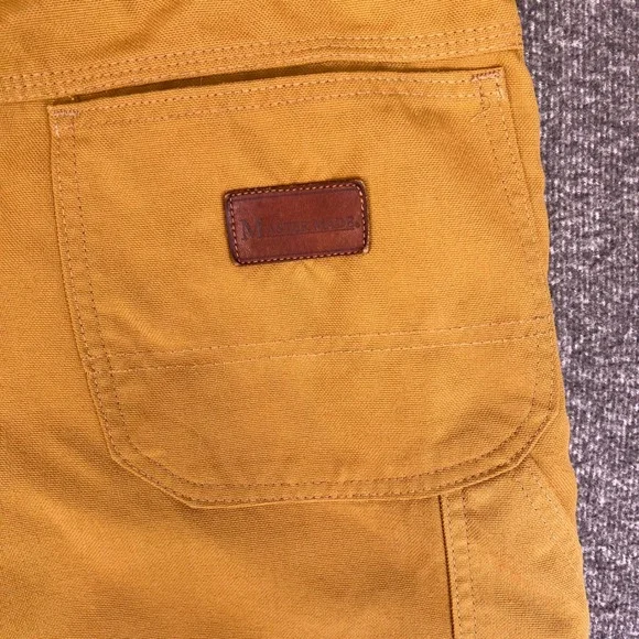 VTG Walls Master Made Carpenter Pants Mens 40x32 Tan Workwear Nylon USA Hunting - Picture 16 of 16